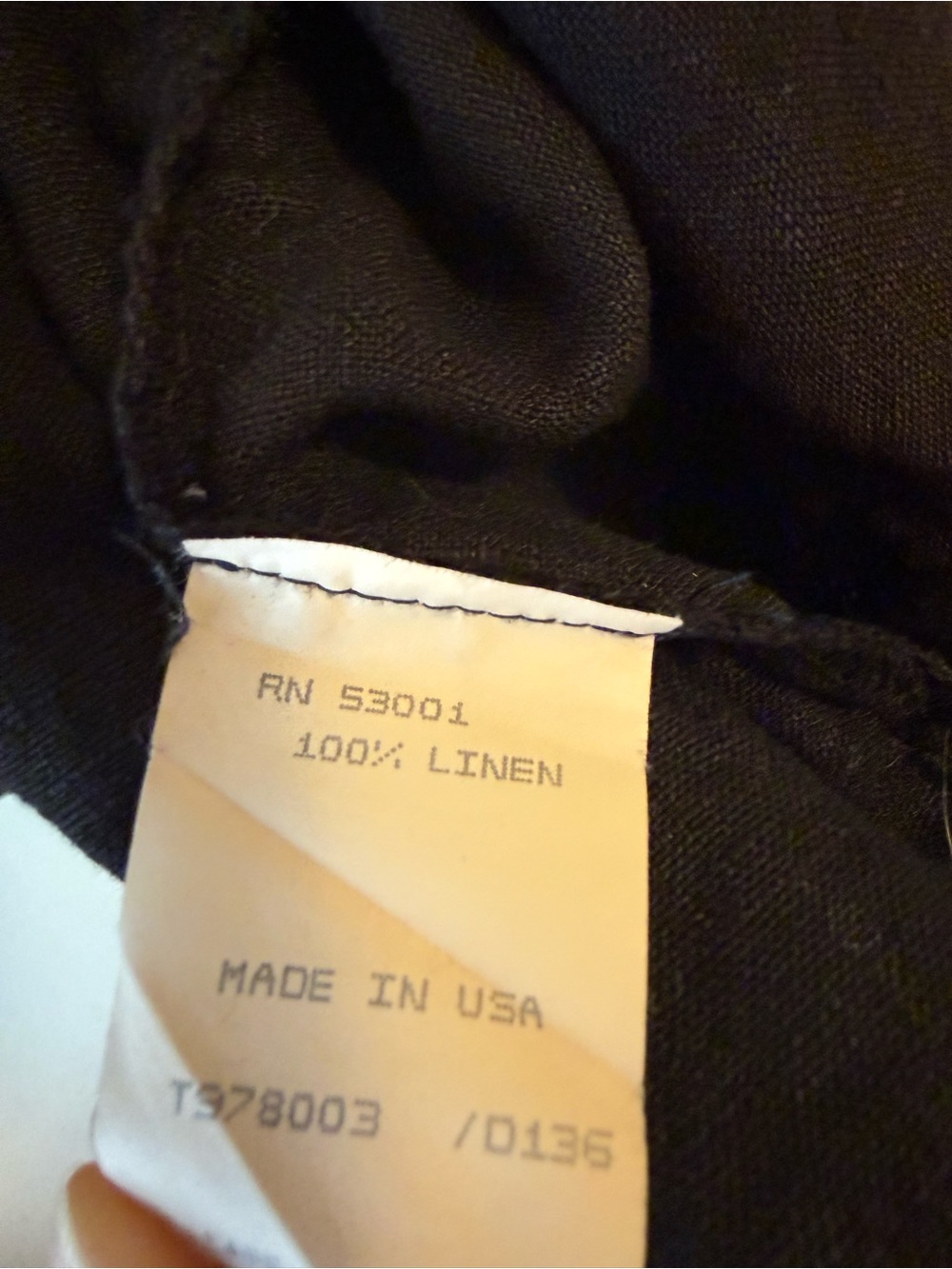 100% Linen Women's Black Lightweight Open-Front Jacket with Pockets - Picture 2 of 4
